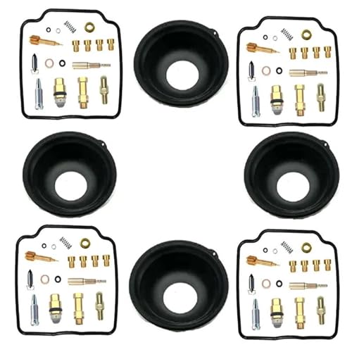 DTASMBD Motorrad Vergaser Umbau Reparatursatz Vergaser-Reparatursatz Für Yamaha FZ 750 FZ750 1986-1991 Motorrad-Vergaser-Reparaturteile-Set Motormembran Reparatur Teile(Satz 3) von DTASMBD