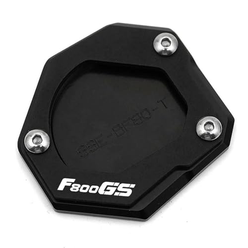 DTASMBD Seitenständer Fuß Unterlage Motorrad-Seitenständer-Auflage Für B&MW F800GS ADV F800 GS Adventure (2008–2018) Oder F 800 GS (2024) Motorrad Ständer Fußpolster(Schwarz,X-1) von DTASMBD