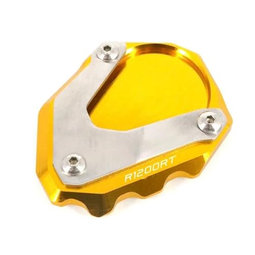 DTASMBD Seitenständer Fuß Unterlage Motorrad-Seitenständer-Auflage Für B&MW R1200RT R1200 RT 04-13 R1200ST 03-07 Seitenständer-Verlängerung Motorrad Ständer Fußpolster(Gold) von DTASMBD