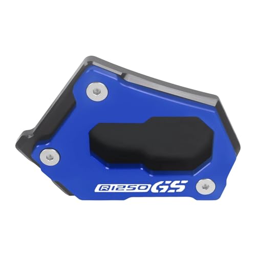 DTASMBD Seitenständer Fuß Unterlage Motorrad-Seitenständer-Verlängerung Für B&MW R 1200 GS LC, R1200GS Rallye ADV, R1250GS Adventure, R 1250 GS Motorrad Ständer Fußpolster(Blau) von DTASMBD