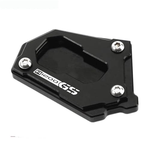 DTASMBD Seitenständer Fuß Unterlage Motorrad-Seitenständerfußplatte Für B&MW R1250GS R 1250 1200 GS R1200GS R1250 GS Adventure R1200 GS GSA Gs1250/HP Motorrad Ständer Fußpolster(Schwarz 1) von DTASMBD