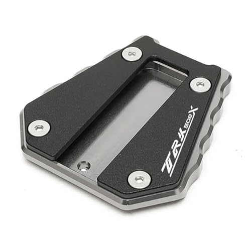 Seitenständer Fuß Unterlage Motorrad Fuß Seitenständer Platte Für Benelli TRK 702X TRK702X 2022-23 TRK502X TRK 502X 2017-2022 Erweiterung Kickstand Pad Support Stand Motorrad Ständer Fußpolster(Titan) von DTASMBD