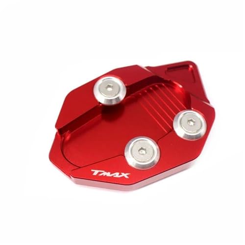 Seitenständer Fuß Unterlage Motorrad-Kickstand-Pad Für Yamaha TMAX530 TMAX 530 T-MAX 530 2012 2013-14 Seitenständerplatte Stützplatte Fußseitenständer-Verlängerungspad Motorrad Ständer Fußpolster(Rot) von DTASMBD