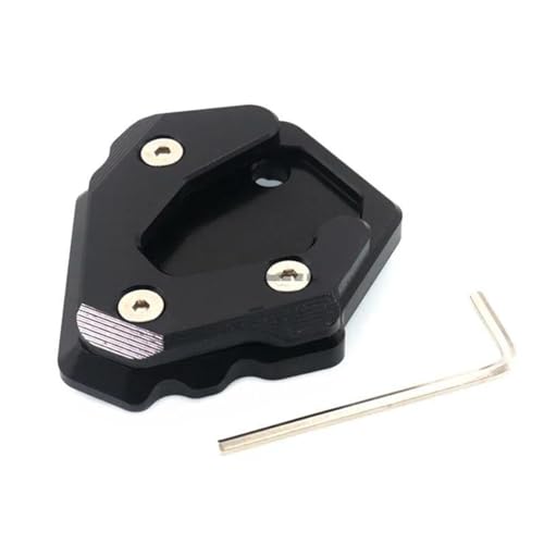 Seitenständer Fuß Unterlage Motorrad-Seitenständer-Fußpolster Für Benelli Leoncino 500 BJ500 BJ 500, Seitenständer-Stützplatte, Motorrad-Ständerverlängerung Motorrad Ständer Fußpolster(Schwarz) von DTASMBD