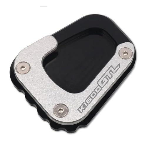 Seitenständer Fuß Unterlage Motorrad-Seitenständer-Pad Für B&MW K1600GT K1600GTL K 1600 GT GTL 2017-2019 Ständer-Verlängerungsplatte, Stützfuß-Seitenständer-Pad Motorrad Ständer Fußpolster(Schwarz 1) von DTASMBD