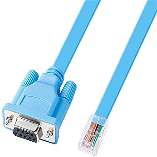 DTECH RJ45 zu RS232 9poliger serieller DB9 Anschluss Buchse zu RJ45 Ethernet Konsolen kabel Cisco Device Management Serial Adapte（1.8M / 6 Fuß） von DTECH