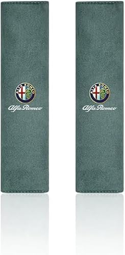 DTERNITOU 2 Stück Auto Gurtpolster für Alfa Romeo Giulia Stelvio Giulietta 156 159 147, Auto-Sicherheitsgurtbezüge Premium Gurtpolster Schulterpolster für Auto-Innenzubehör Sicherheitsgurt,Green DTERNITOU 2 Stück Auto Gurtpolster für Alfa Romeo Giulia Stelvio Giulietta 156 159 147, Auto-Sicherheitsgurtbezüge Premium Gurtpolster Schulterpolster für Auto-Innenzubehör Sicherheitsgurt,Green von DTERNITOU