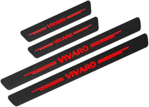 DTERNITOU 4 Stück Auto Einstiegsleisten Schutz für OP-EL Vivaro, Auto Carbon Fiber Einstiegsleisten Türschweller Auto Einstiegsleisten Schutz Folie,Red DTERNITOU 4 Stück Auto Einstiegsleisten Schutz für OP-EL Vivaro, Auto Carbon Fiber Einstiegsleisten Türschweller Auto Einstiegsleisten Schutz Folie,Red von DTERNITOU