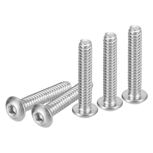 DTGN #10-24x1" Innensechskantschrauben mit Linsenkopf - 100er Packung - Geeignet für Maschinen - 304 Edelstahl 18/8 - Vollgewinde UNC Befestigungselemente DTGN #10-24x1" Innensechskantschrauben mit Linsenkopf - 100er Packung - Geeignet für Maschinen - 304 Edelstahl 18/8 - Vollgewinde UNC Befestigungselemente von DTGN