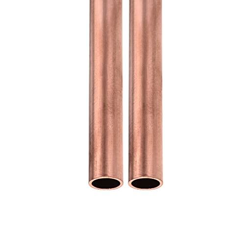 DTGN 11mm x 1mm x 200mm(ADxWand TxL) Kupfer Rohr - 2Pack - Gut für Maschine Ausrüstung Basteln Dekorativ Rahmen - Rund Metall Schläuche von DTGN