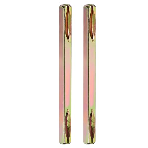 DTGN 120mmx25mm(LxT) Türknaufspindel - 2er Pack - Geeignet für die meisten Mortise-Typ Türknaufe - Eisen Vierkant-Antrieb System Spindel Ersatz Türgriff Spindelstange - Golden von DTGN