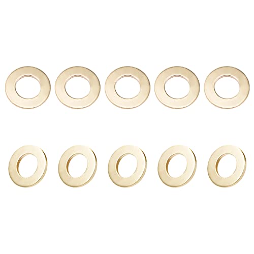 DTGN 16.5mm x 30mm x 3mm (ID x AD x T) Flache Messing Dichtungs Unterlegscheiben - 20Pack - Gut für Industrie Maschinen M16 Schrauben - Messing Flach Ring Dichtung von DTGN
