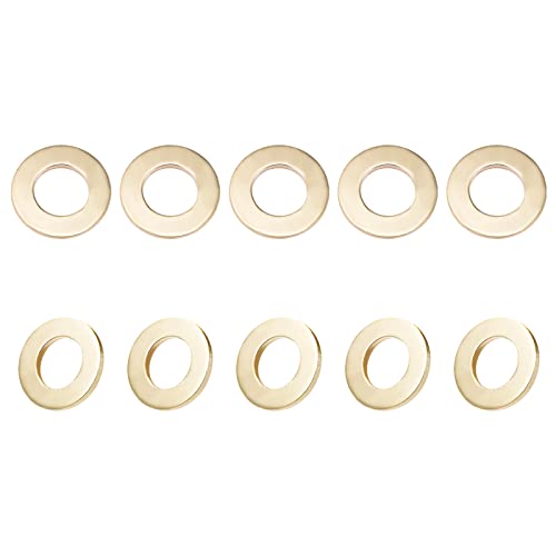 DTGN 16.5mm x 30mm x 3mm (ID x AD x T) Flache Messing Dichtungs Unterlegscheiben - 20Pack - Gut für Industrie Maschinen M16 Schrauben - Messing Flach Ring Dichtung von DTGN