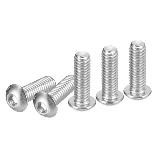 DTGN 5/16-18x1" Innensechskantschrauben mit Knopfkopf - 25er Pack - Gut für Maschinen - 304 Edelstahl 18/8 - Sechskantantrieb Vollgewinde UNC Befestigungselemente DTGN 5/16-18x1" Innensechskantschrauben mit Knopfkopf - 25er Pack - Gut für Maschinen - 304 Edelstahl 18/8 - Sechskantantrieb Vollgewinde UNC Befestigungselemente von DTGN