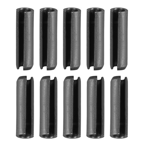 DTGN 5mm x 20mm(DxL) Geschlitzt Feder Pin - 30Pack - Gut für Haus Maschinenverschluß - 65Mn Feder Dübel Spannung Rolle Pin - Schwarz von DTGN