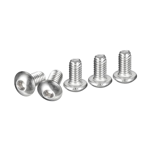 DTGN M2.5-0.45x5mm Innensechskantschrauben mit Linsenkopf - 100er Packung - Geeignet für Maschinen - 304 Edelstahl 18/8 - Vollgewinde Befestigungselemente DTGN M2.5-0.45x5mm Innensechskantschrauben mit Linsenkopf - 100er Packung - Geeignet für Maschinen - 304 Edelstahl 18/8 - Vollgewinde Befestigungselemente von DTGN