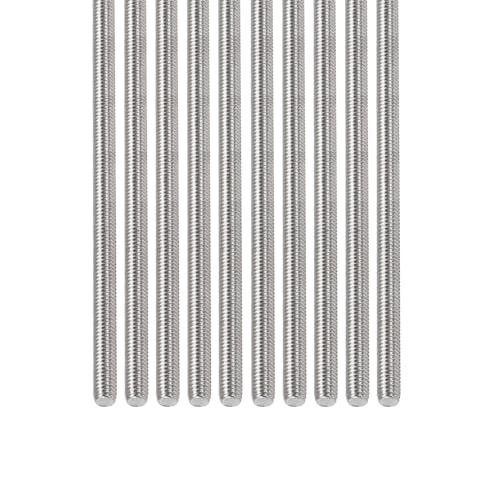 DTGN M3x0.5x80mm(DxPxL) Gewindestange - 15er Pack - Gut für Maschinen - Gewindestange aus 304 Edelstahl mit Rechtsgewinde - Silber von DTGN