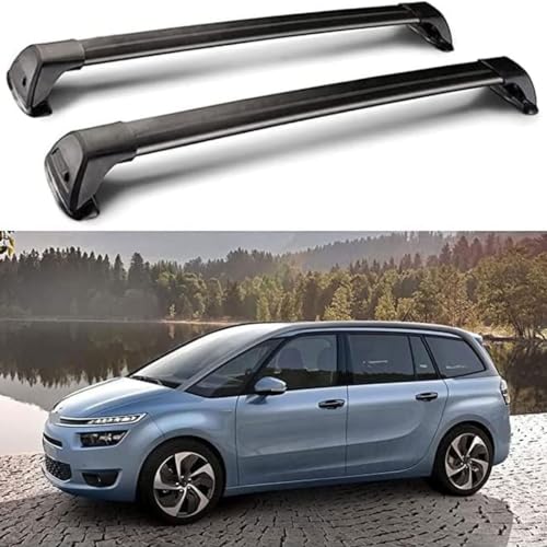 DTGTEX Dachträger Dachgepäckträger für Citroen C4 Grand Picasso 2014, Verstellbare geschlossene Seitenschiene Aluminium Fahrradträger Dachboxen DTGTEX Dachträger Dachgepäckträger für Citroen C4 Grand Picasso 2014, Verstellbare geschlossene Seitenschiene Aluminium Fahrradträger Dachboxen von DTGTEX