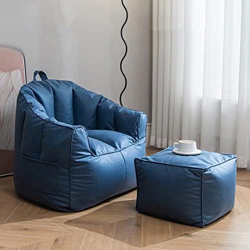DTLEO Sitzsack Sofa-Bezug Sitzsack Abdeckungen Premium Outdoorer wasserdichte SitzsackHülle (ohne Füllung) für Jugendliche und Erwachsene,Blau von DTLEO