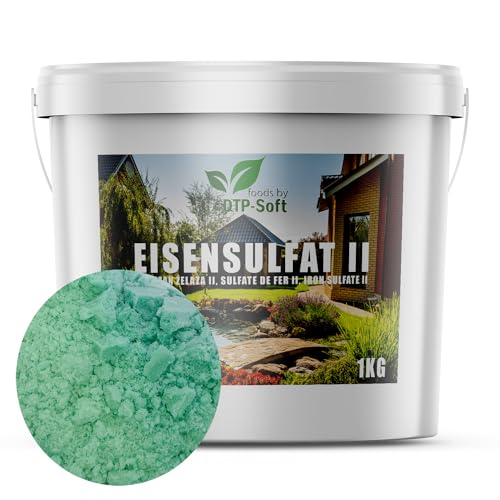 1kg Eisensulfat II Heptahydrat Eisendünger Antimoos Grasdünger gegen Schnecken im Eimer von DTP-SOFT