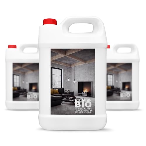 3x5 Liter Bioethanol Premium 100% fürAlkohol für Kamin (Bioethanol Premium, 15L) von DTP-SOFT