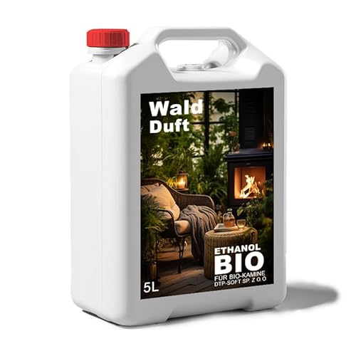5 Liter Bioethanol Premium 100% fürAlkohol für Kamin (WALDGERUCH, 5L) von DTP-SOFT