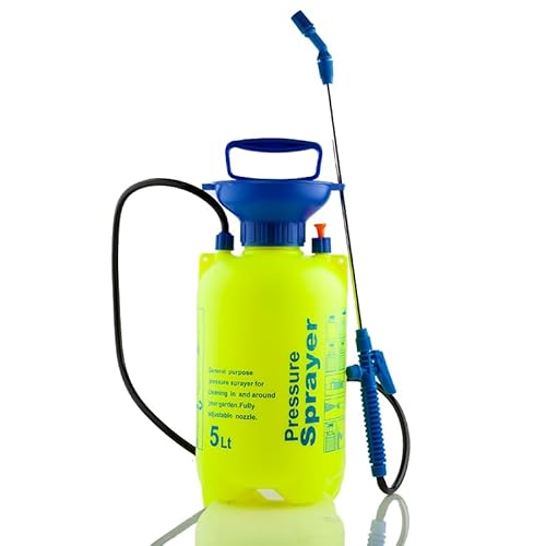 DTP-SOFT Drucksprüher | Schulter Sprüher | Gartenspritze | Bewässerung | Regulierbar Handsprüher Tragbaren | Verstellbare düse (5L) von DTP-SOFT