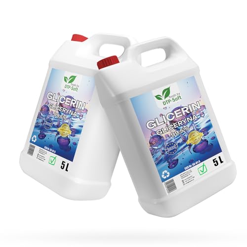 Glycerin Glyzerin 99,5% Pharmaqualität E422 Flasche rein pflanzlich | Liter | (10000ml 10liter) von DTP-SOFT