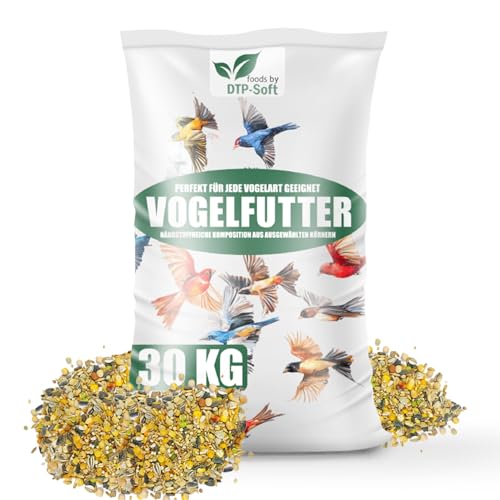 Streufutter 30kg, Vogelfutter Wildvogelfutter 4 Jahreszeiten, NEU Mischung für Wildvögel von COXZD