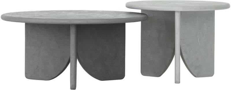 DTP Couchtisch Melo 2er Set aus Mortex, Frost von DTP