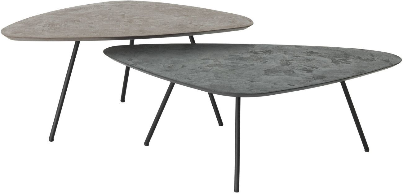 DTP Couchtisch Pelectro 2er Set aus Mortex, Pepper DTP Couchtisch Pelectro 2er Set aus Mortex, Pepper von DTP