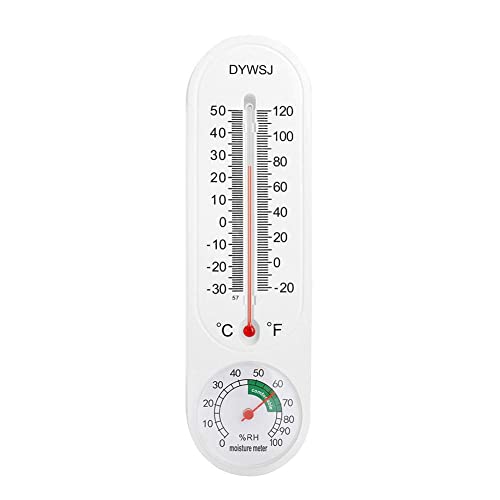 DTREEL Wand-Thermometer zum Aufhängen, Luftfeuchtigkeitsmessgerät, Garten-Gewächshaus-Monitorwerkzeug, Pflanzfeuchtigkeitstemperatur-Messgerät, Messgerät für Außen- und Innenbereich von DTREEL