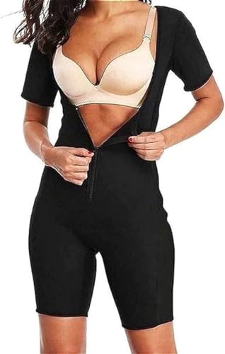 Sauna-Anzug for Damen, Ganzkörper-Overall, Taillentrainer for Damen, Bauchfett, Workout-Schwitzanzug (Color : A, Size : XL) von DTREEL