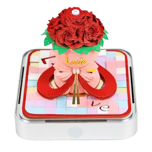 Omoshiroi Block 3D Kalender 2026 Notizblock 3D Memo Notes Geburtstag 3D Geschenke Schloss G4X0 Haftzubehör Notiz Büro Block von DTREELS