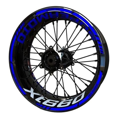 DTSGCX Aufkleber-Set Motorrad-Felgenaufkleber, Reflektierender Aufkleber Für Vorder- Und Rückseite, Dekorationsaufkleber, Zubehör Für Xt 660(Style 4) von DTSGCX