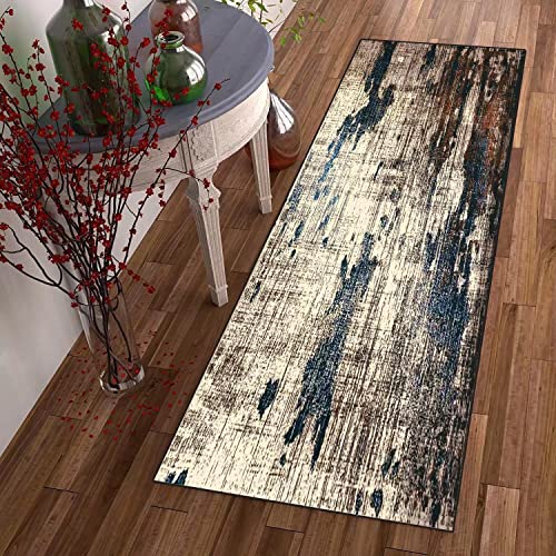 DTUQYX Läufer Lang Flur rutschfest Teppich Küche 70 x 400CM, Polyester Waschbar und Dauerhaft, Schlafzimmer Muster Carpet, für Wohnzimmer Büro Esszimmer, Anpassbar Teppichläufer Meterware von DTUQYX