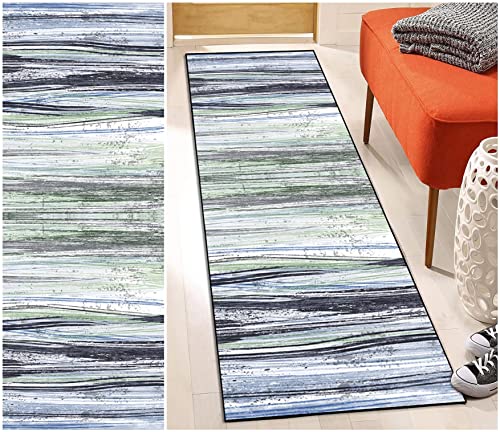 DTUQYX Teppich Läufer Flur Küche rutschfest 50 x 150CM, Polyester Waschbar und Dauerhaft, Schlafzimmer Muster Carpet, für Wohnzimmer Büro Esszimmer, Anpassbar Teppichläufer Meterware von DTUQYX