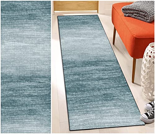DTUQYX Teppich Läufer Flur Küche rutschfest 60 x 180CM, Polyester Waschbar und Dauerhaft, Schlafzimmer Muster Carpet, für Wohnzimmer Büro Esszimmer, Anpassbar Teppichläufer Meterware von DTUQYX