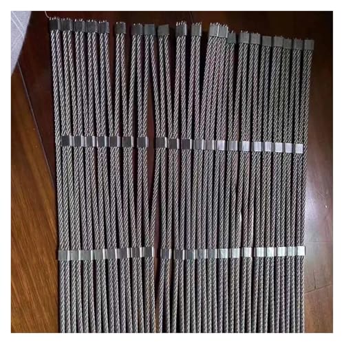 DTVEW 304 Edelstahl-Seilnetz, Sicherheitsnetz für Balkone 5cm/1,5mm Netz Geflügelzucht Leicht Zu Schneiden(1.5x3m/4.9x9.8ft) von DTVEW