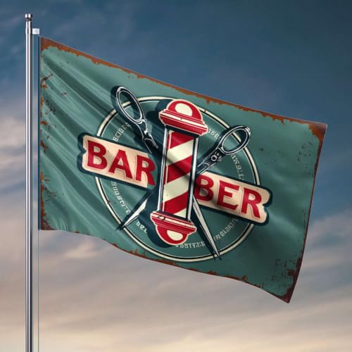 Bar-Dekoration für Zuhause, Friseurladen, Vintage-Schild, lustige Poster für Studentenwohnheim, coole Wohnheim-Flagge (30 x 45 cm) von DTWE
