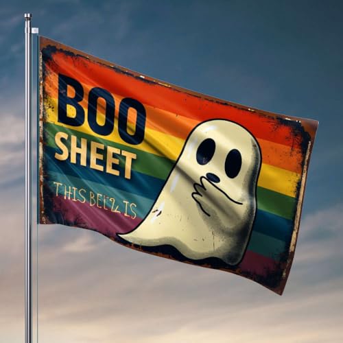 Lustige Poster für Studentenwohnheim, Boo Sheet – "This Bells Is Flagge", Outdoor-Dekoration, Poster für Studentenwohnheim (120 x 180 cm) von DTWE