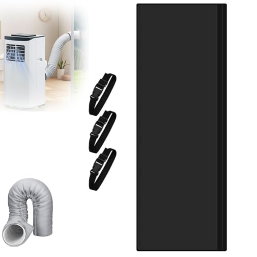 Klimaanlagenschlauch-Abdeckung, Klimaanlagenschlauch-Abdeckung, tragbare AC-Schlauch-Isolierhülse, isolierte AC-Schlauch-Abdeckung mit 3 verstellbaren Riemen for Fenster im Innenbereich, Hotel, Wohnhe von DTWEFF