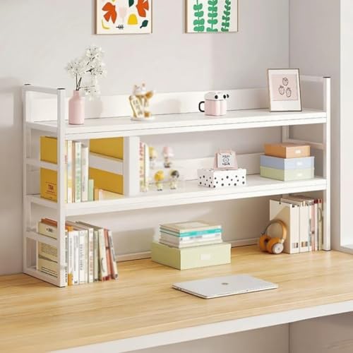 Schreibtisch-Bücherregal-Organizer, freistehendes offenes Aufbewahrungsregal, Schreibtisch-Aufbewahrungsregal, Mehrzweck-Schreibtisch-Aufbewahrungsregal for Wohnheim, Büro, Zuhause(White,95 x 24 x 65c Schreibtisch-Bücherregal-Organizer, freistehendes offenes Aufbewahrungsregal, Schreibtisch-Aufbewahrungsregal, Mehrzweck-Schreibtisch-Aufbewahrungsregal for Wohnheim, Büro, Zuhause(White,95 x 24 x 65c von DTWEFF