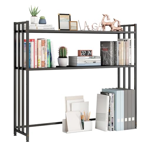 DTWEFF Schreibtischaufsatz aus Metall for Wohnheime, 2-stöckiges Organizer-Regal for Wohnheime, Schreibtisch-Bücherregal mit verstellbarem Präsentationsständer(Black,115cm/45.2in) DTWEFF Schreibtischaufsatz aus Metall for Wohnheime, 2-stöckiges Organizer-Regal for Wohnheime, Schreibtisch-Bücherregal mit verstellbarem Präsentationsständer(Black,115cm/45.2in) von DTWEFF