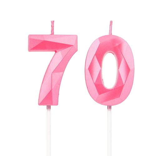 Geburtstagskerzen Zahlen 70,3D Rosa Kerzen Geburtstag für Kuchen geburtstagsdeko, Geburtstag Kerzen Zahlen, Geburtstagskerzen Kinder für Partys, Hochzeiten, Firmenfeiern, Jubiläen Geburtstagskerzen Zahlen 70,3D Rosa Kerzen Geburtstag für Kuchen geburtstagsdeko, Geburtstag Kerzen Zahlen, Geburtstagskerzen Kinder für Partys, Hochzeiten, Firmenfeiern, Jubiläen von DTXLX