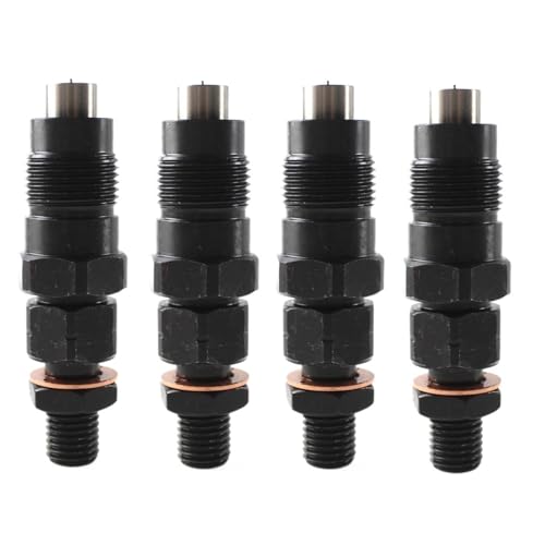 Einspritzdüsen Auto Kraftstoffeinspritzer 4x Diesel-Kraftstoffeinspritzdüsen-Kit mit 8 Ringen, passend für Mitsubishi, passend für Delica, passend für Pajero 4M40 4M40T 2.8L Einspritzdüsen Auto Kraftstoffeinspritzer 4x Diesel-Kraftstoffeinspritzdüsen-Kit mit 8 Ringen, passend für Mitsubishi, passend für Delica, passend für Pajero 4M40 4M40T 2.8L von DTYBJN
