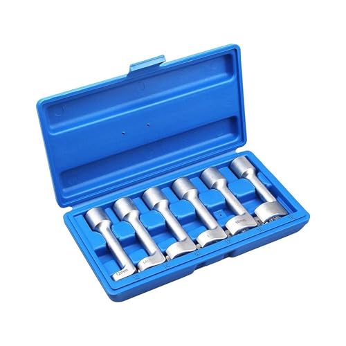 Einspritzdüsen Auto Kraftstoffeinspritzer 6-teiliges 1/2-Zoll-Diesel-Einspritzleitungs-Einspritz-Steckschlüssel-Werkzeug-Set 12 mm 14 mm 16 mm 17 mm 18 mm 19 mm von DTYBJN