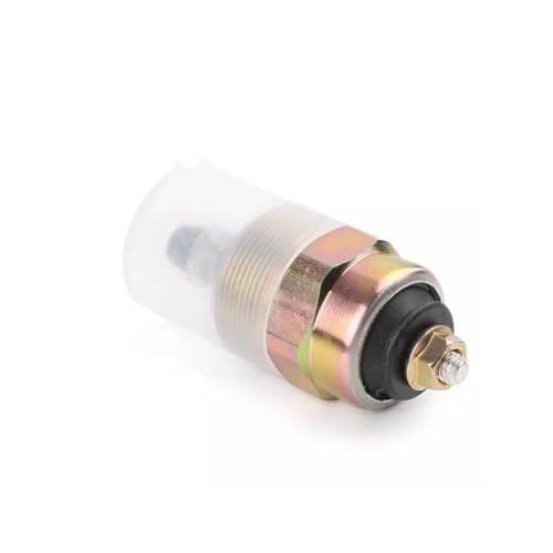 Kraftstoff Absperrmagnetventil 0330001015 12V 24V Kraftstoffabschaltung Magnetventil Passend für Dodge Passend für Isuzu Passend für Kümmel VE 5.9L 1988-1993 Abschaltmagnetventil(12V) von DTYBJN