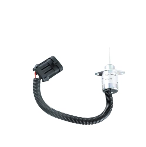 Kraftstoff Absperrmagnetventil 12V 6691498 Kraftstoffabschaltmagnet 1503ES-12A5UC4S Passend für Bobcat S130 S150 S160 S185 S205 325 328 329 Passend für Kubota Abschaltmagnetventil von DTYBJN