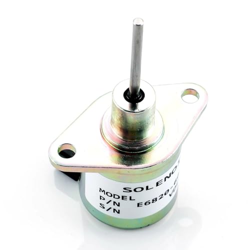 Kraftstoff Absperrmagnetventil E6820-60011 Kraftstoffabschaltmagnet E6850-60012 Ersatz passend für Kioti-Traktor CK25 CK2510F CK2610 DS3510 LK30 Abschaltmagnetventil von DTYBJN